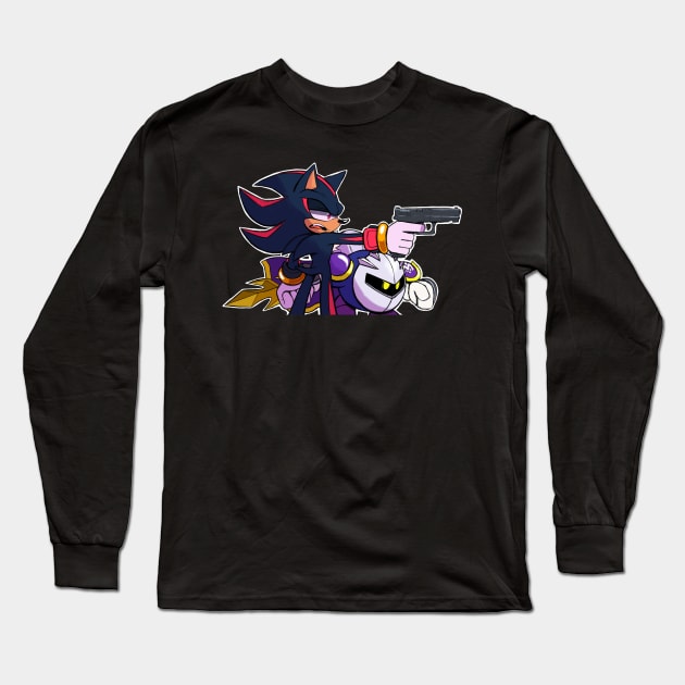 Shadow and Meta Knight Long Sleeve T-Shirt by Lunatyk